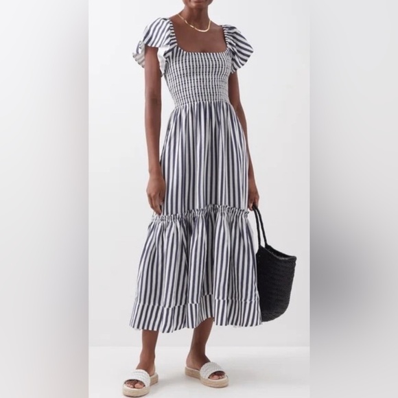 La Ligne Dresses & Skirts - La Ligne Lottie Flutter Sleeve Maxi Dress - M